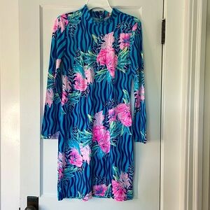 Lilly Pulitzer Floral Long Sleeve Dress Size Medium New
